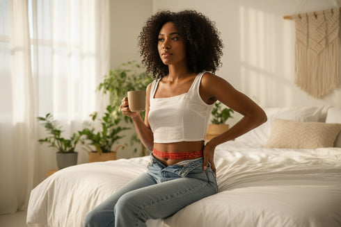 Odehyie Red Class Waist Beads - Ahyenie