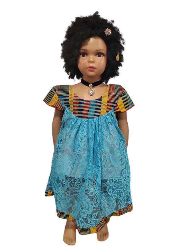 Oforiwaa Maternity Butterfly sleeve Lace dress