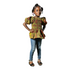 Ophira Smocked Elastic Ankara Peplum Blouse for Girls - Top Only