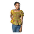 Ophira Smocked Elastic Ankara Peplum Blouse for Women - Top Only