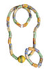 Osebo Unisex African bead necklace and bracelet set