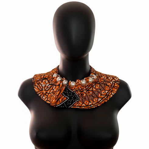 Pearl Embrace Ankara Necklace