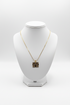 QUALITY Hwemudua support fine chain Adinkra stainless steel necklace only