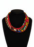 Quartet Loop Layered Ankara Necklace