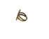 Gold ring on a white background