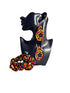 Regal Flame Drop Accessory Set - Ankara Earring and Necklace Set