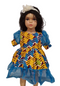 Rohana Bubble sleeve African Print Girl Dress