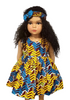Rohana sleeveless African Print Girl Dress