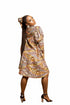 Royal Zuri Ankara African Print Midi Dress