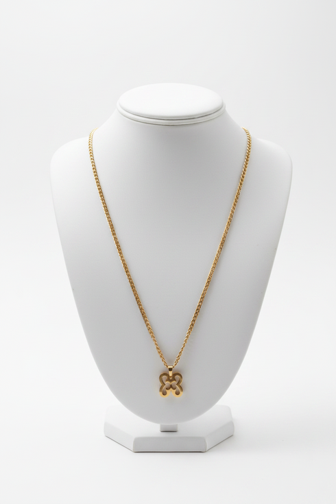 SECRET PEMPAMSIE non-fade gold Adinkra stainless steel necklace only