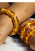 SHARIK Handmade Amber Glow African Beaded Stretch Bracelet - Bead Bracelet Only