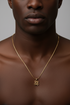 STRENGTH DWENNIMMEN spiral cluster minimalistic Adinkra stainless steel necklace Only