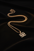 SUPPORT HWEMUDUA bold curb chain Adinkra stainless steel necklace only