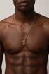 SUPPORT NKONSONKONSON bold curb chain Adinkra stainless steel necklace only