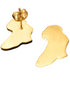 Safari Splendor African Map Minimalistic Stud Earrings