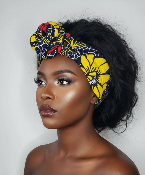 Safiya's Top Knot Swirl Half Turban