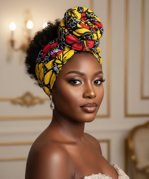 Safiya's Top Knot Swirl Half Turban