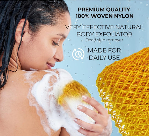 Dinpa Sponge Sapor - Body African Exfoliating Cotton Scrub