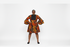 LIORA Luxury 100% Cotton Ankara and Aso Oke Exaggerated Ruffle Sleeve Full Flare Mini Dress With Pockets