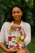 Sefina African Print Cut-out Luxury Handmade Wristlet Totes Chain Handle Ankara/African Print / Clutch / Handbag for Women