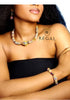 Serwa Akoto African Bead Necklace, Bracelet & Earrings Set