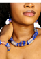 Sheba Handmade African Bead Necklace Bracelet and Earrings Jewelry Set