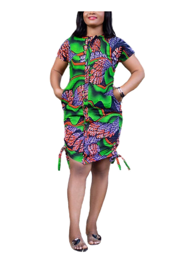 Sunny African Print / Ankara Shift Dress