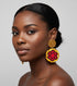 Sunset Serenade Ankara Disk Earrings