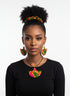 Tribal Geo-Fusion Accessory Set - Ankara Earring and Necklace Set