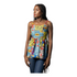 Veyra Ankara Patchwork Peplum Top – Colorful Sleeveless African Print Blouse for Women - Top Only