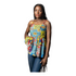 Veyra Ankara Patchwork Peplum Top – Colorful Sleeveless African Print Blouse for Women - Top Only