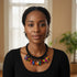 ZARIA Bold Multicolor Ankara Fabric Bead Statement Necklace – Handmade Women’s Jewelry
