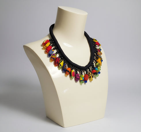 Vibrant Verve Casual Ankara Necklace