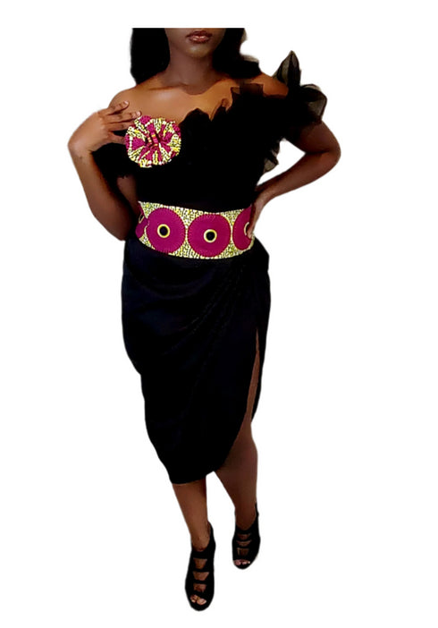 Vivid Visionary African Print Belt