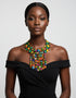 Waterfall Cascade Collar Ankara Necklace