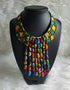 Waterfall Cascade Collar Ankara Necklace
