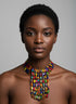 Waterfall Cascade Collar Ankara Necklace