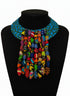 Waterfall Cascade Collar Ankara Necklace