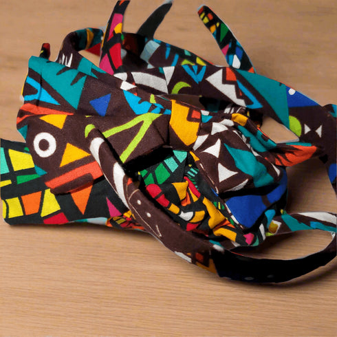 Zara's Ankara Adjustable Bow Headband