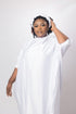 Zola African Tie-Neck Modest Bubu long Dress