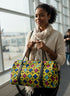 ZUBERI African Print Ankara Pyramid Duffle Bag – Handmade Travel Handbag