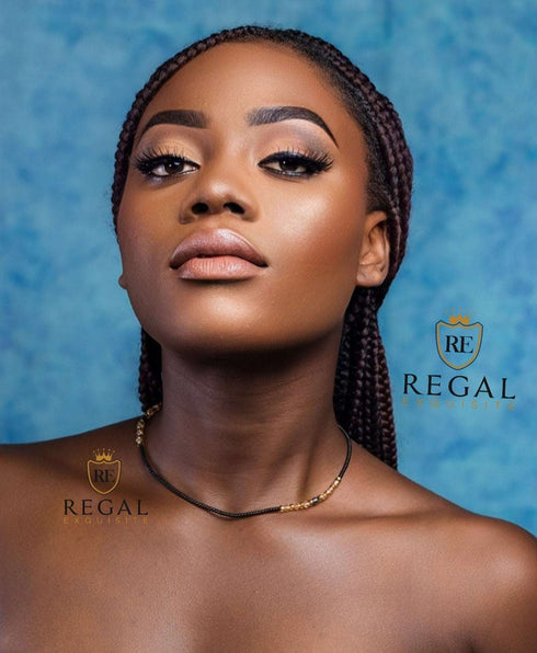 Zulaikha Seed bead Strand-black