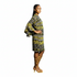 Zura Women Geometric Ankara Shift Dress with Flared Sleeves – Modern African Simplicity