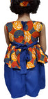 Nayoka Baby Two-Sisters African Print Girl Dress with headband – Two Piece Handmade