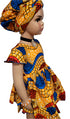 Nyame-Dei Butterfly Sleeve African Print Girl Dress – Handmade