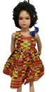 Journee Kente One Shoulder Bow African Print Baby Girl Dress – Handmade