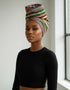 ADEPA Tie-On Ankara Headwrap / Headpiece Scarf – One-Yard Duku (African Print Headwrap)