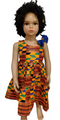 Journee Kente One Shoulder Bow African Print Baby Girl Dress – Handmade