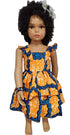 Adu-Twumwaa African Two-Sisters Print Sleeveless Girl Dress – Handmade