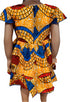 Nyame-Dei Butterfly Sleeve African Print Girl Dress – Handmade